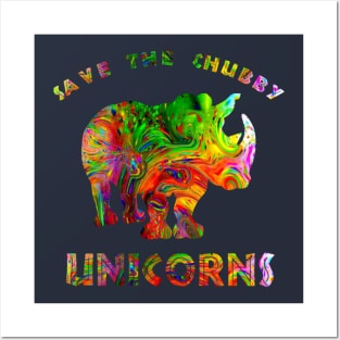 Save The Chubby Unicorns Africa Savanna Animals Kipper Tee Posters and Art